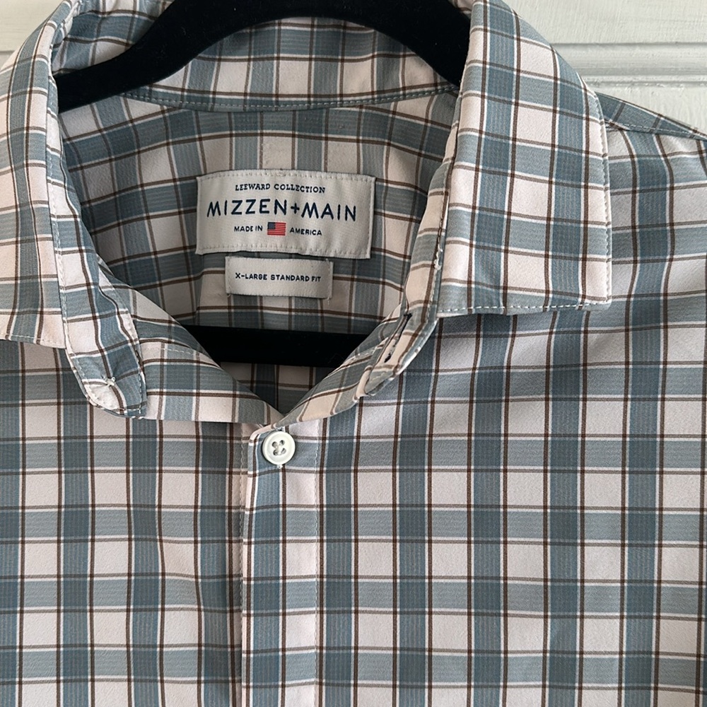 Mizzen + Main Leeward Collection Standard Fit Long sleeve Button-down